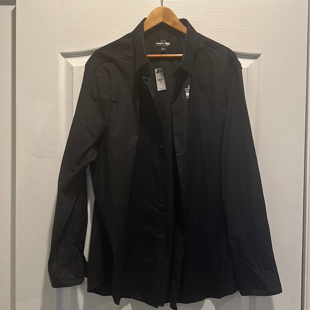 Black Express Button up(slim fit)